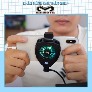 Quạt tản nhiệt gaming làm mát điện thoại tản nhiệt sò lạnh MEMO DL05 FL01 Siêu lạnh, hiển thị nhiệt độ, LED RGB