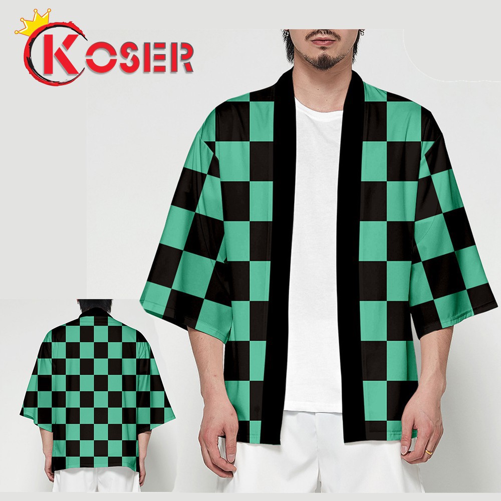 [COSER KING store] Kimetsu No Yaiba Haori Cape Anime Cosplay Costume Demon Slayer Shinobu Tanjirou Zenitsu Giyuu Jacket