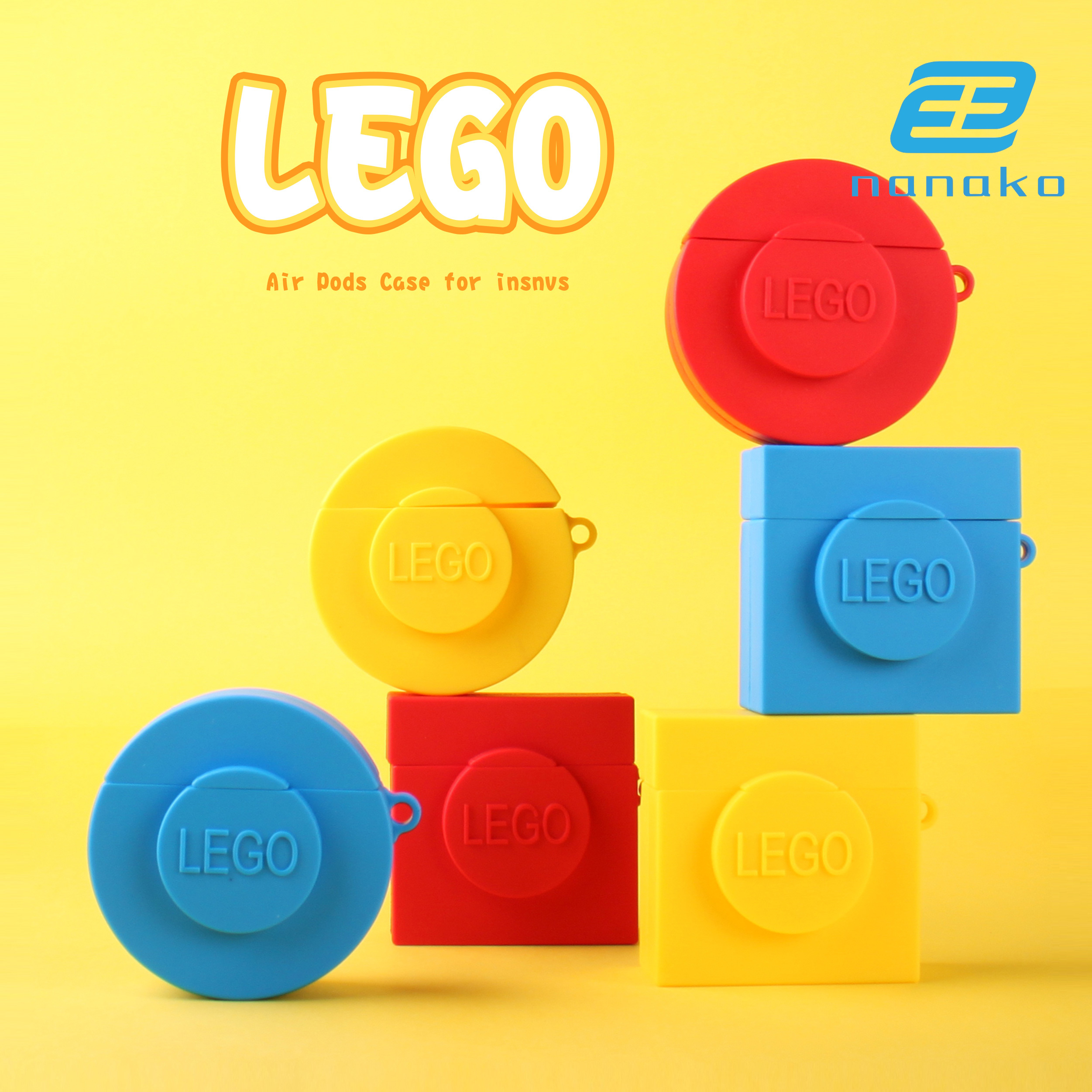 Vỏ Đựng Bảo Vệ Hộp Sạc Tai Nghe Airpods 1 / 2 Hình Lego Ngộ Nghĩnh