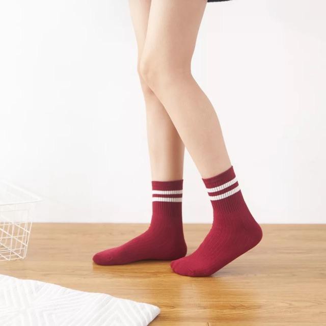 Tất hàn quốc Vivuno cao cổ kẻ sọc mẫu mới siêu hot TK02 giá rẻ