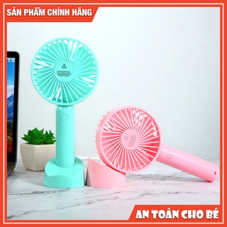 Quạt Sạc Mini Cầm Tay Có Thể Đặt Bàn, Sạc Bằng Cáp Sạc Usb Dòng Máy Android Cũ