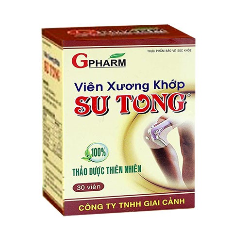 Viên Xương Khớp Su Tong - Hỗ trợ tăng cường sức khỏe, mạnh gân xương, hỗ trợ giảm đau trong các trường hợp viêm khớp