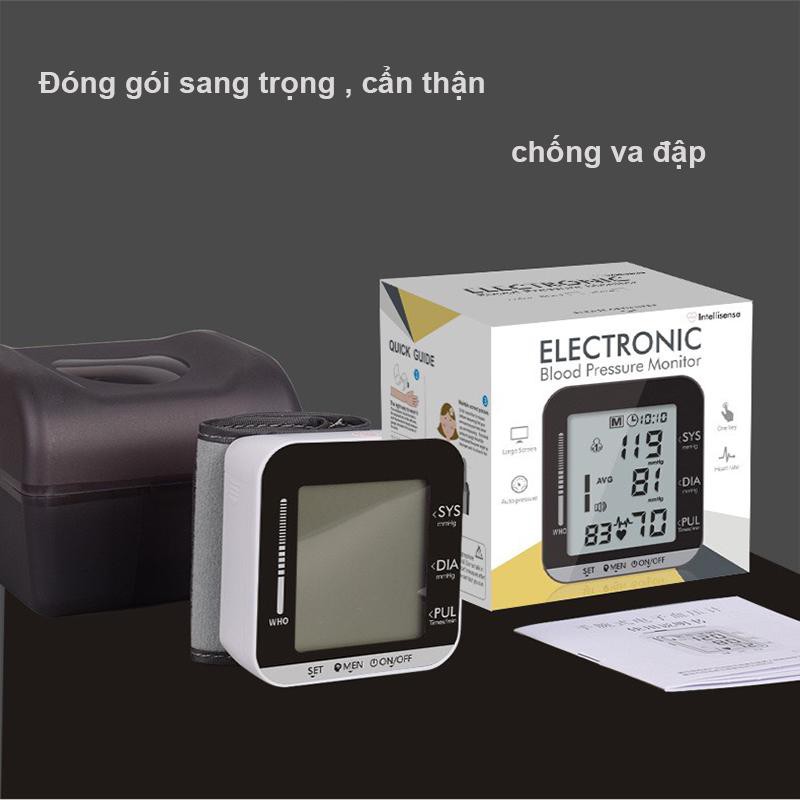 Máy Đo Huyết Áp Điện Tử Cổ Tay JZ-251A Màn Hình LCD Đo Chỉ Số Huyết Áp, Nhịp Tim Cho Mọi Lứa Tuổi