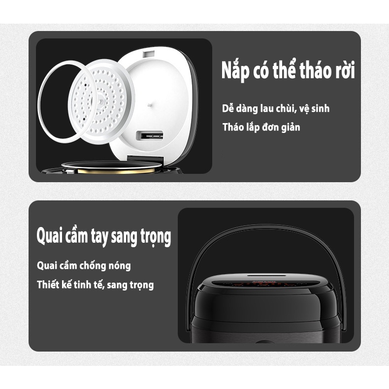 GIAO HÀNG HỎA TỐC Nồi cơm điện XIAOMI cao tần vi áp suất 3L