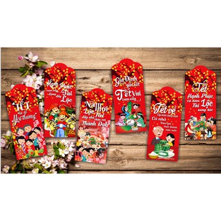⚡Rẻ Vô ĐỊch⚡ Combo 50 Bao Lì Xì Tết 2022 Cao Cấp (Mẫu 18 ==> Mẫu 23)