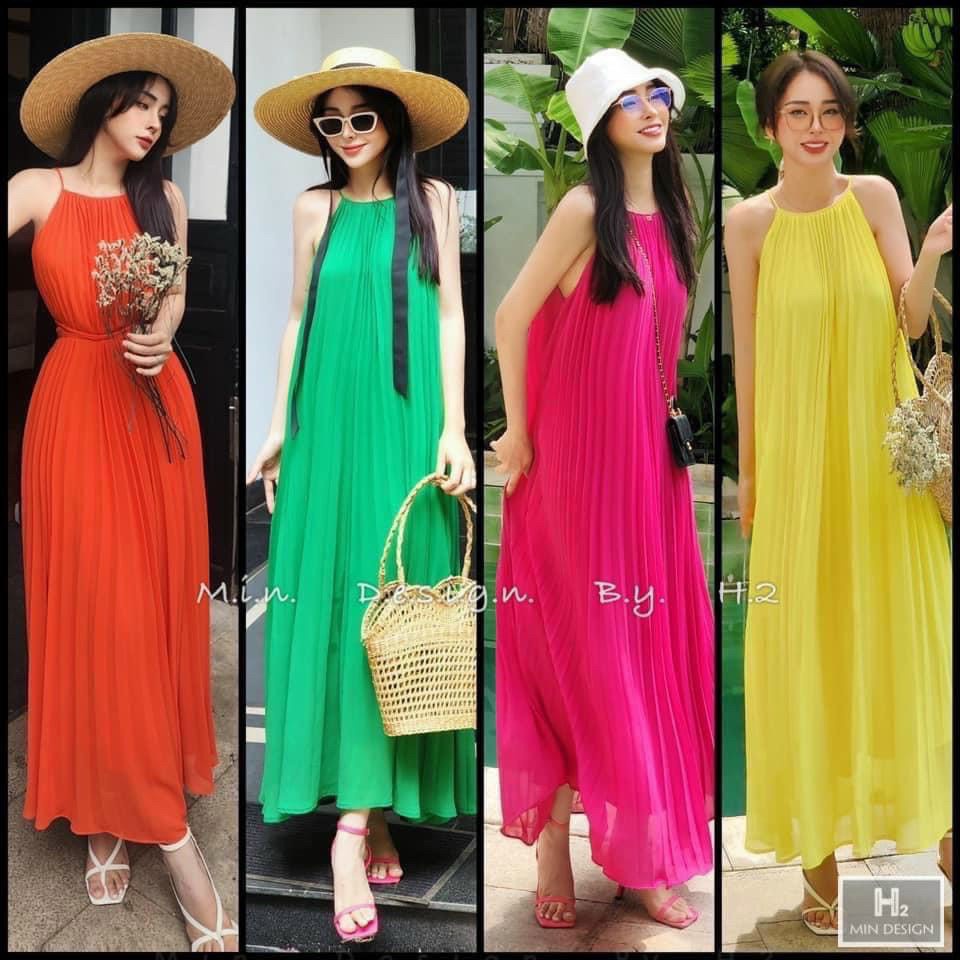 Đầm maxim siêu sang choảnh, xinh đẹp, nữ tính