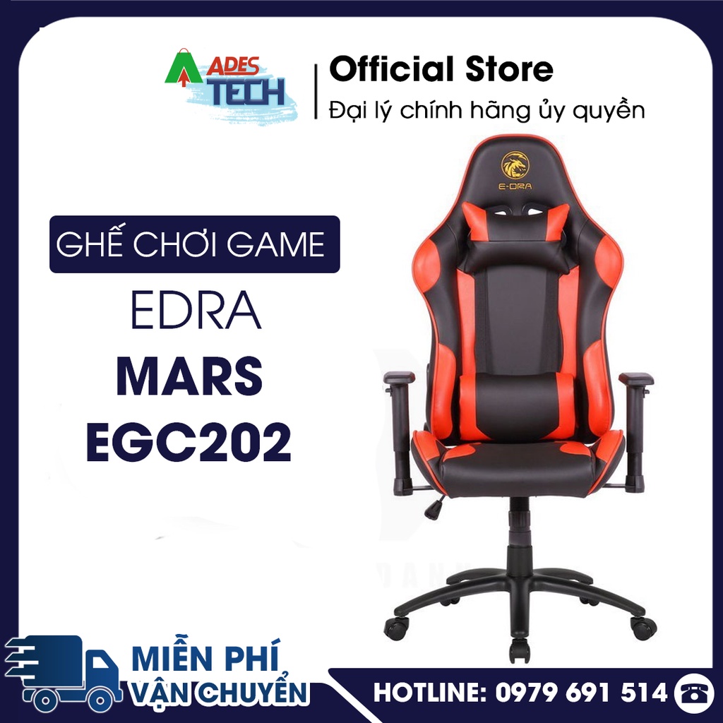 Ghế Chơi Game Edra Mars EGC202 Ngả 180 Độ Nhiều Màu - Bảo Hành 12 Tháng