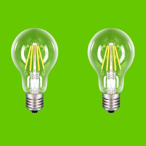 Bộ 2 bóng đèn LED dây tóc 8W siêu sáng (ánh sáng Trắng ấm)