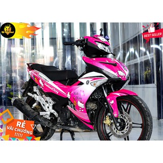 Tem trùm exciter 150 hello kitty hồng trắng xinh xắn hot nhất