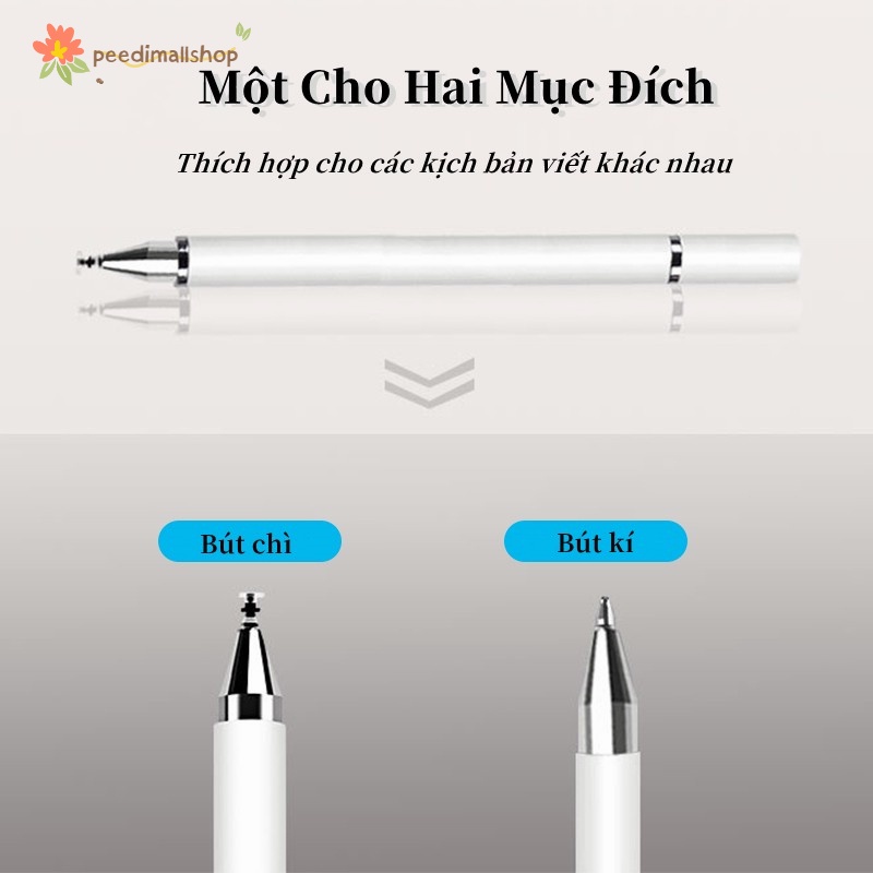 Bút cảm ứng 2đầu Bút cảm ứng đa năng 2 trong 1 dùng cho For iPad Android  A190 điện thoại ipad siêu bền siêu nét
