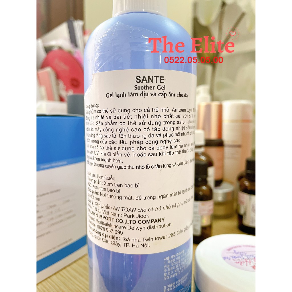  Gel SANTE HA Azulene soother làm dịu và phục hồi da 500g