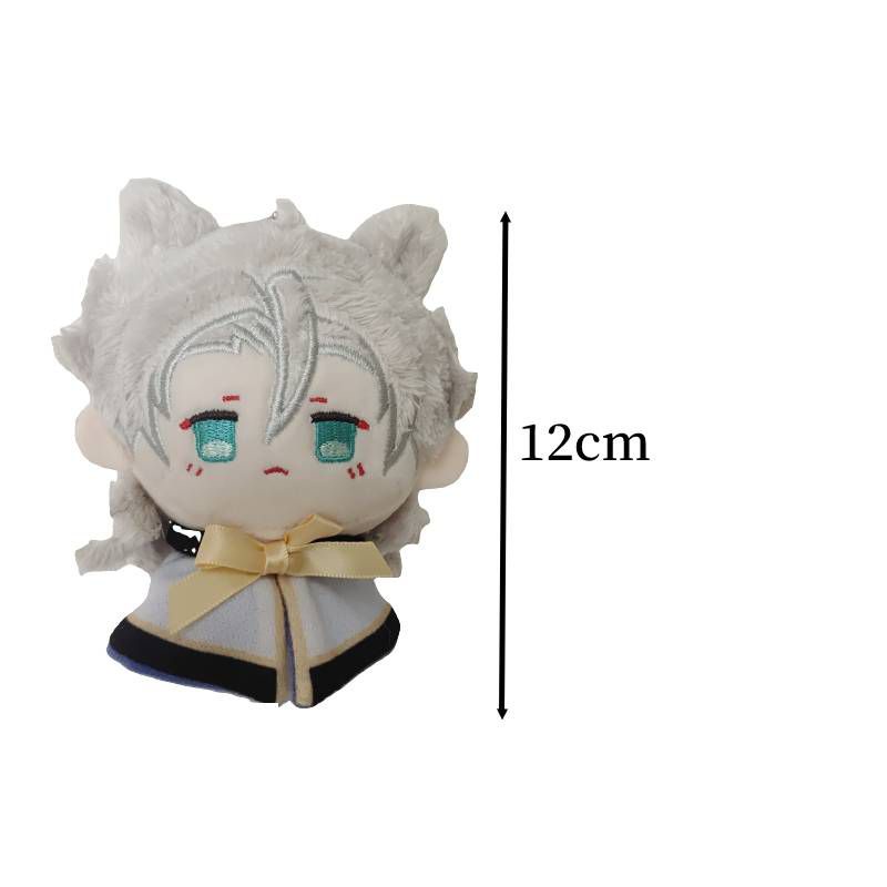 Móc khóa đồ chơi nhồi bông Genshin Impact Albedo 12cm dễ thương làm quà cho nữ/trẻ em