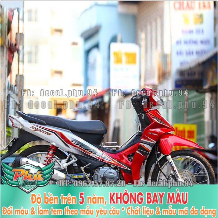 Tem rời Blade đỏ trắng (P) -1