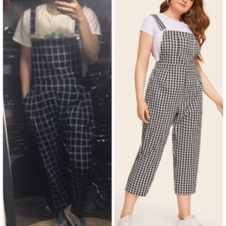 Quần yếm caro bigsize 60-100kg 👉k kèm áo
