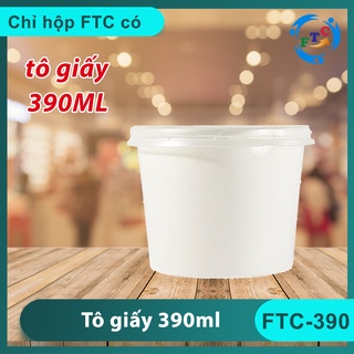 Hộp giấy Ftc tô giấy 390ml siêu tiện dụng dùng 1 lần chất liệu giấy cao cấp