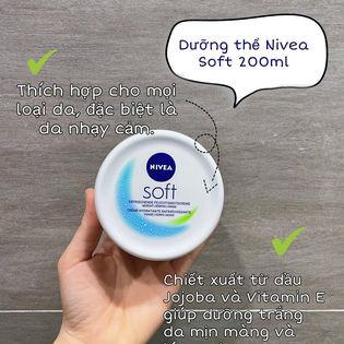 Kem Dưỡng Ẩm Nivea Soft, 200 ml nội địa Đức