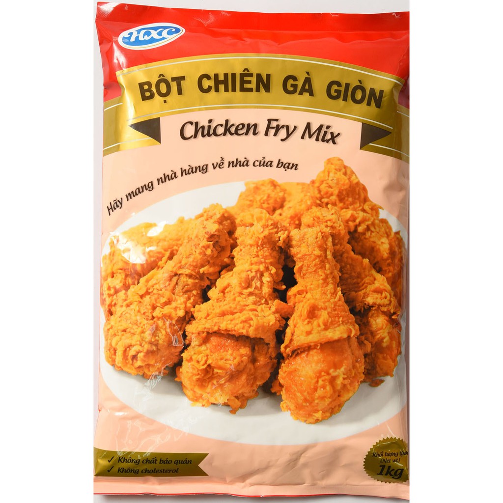 Bột chiên gà giòn 1kg (làm được 5-6kg gà)