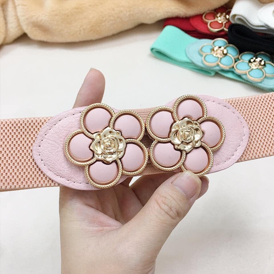 Thắt lưng nữ dây nịt nữ cho váy đầm họa tiết