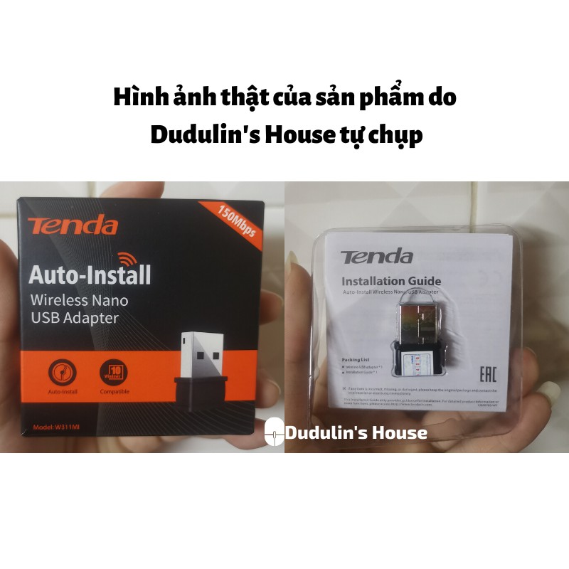 USB THU SÓNG WIFI TENDA W311MI CHUẨN TỐC ĐỘ 150MBPS