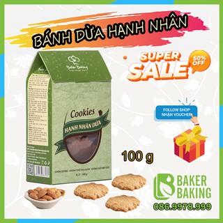 Bánh ăn kiêng giảm cân❤FREESHIP❤Bánh dừa hạnh nhân phù hợp với người đang theo các chế độ ăn healthy/das/keto hộp:100g