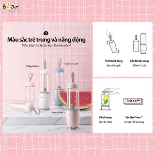 Máy xay sinh tố mini cầm tay Bear LLJ-C04W1 công suất 150W, hàng chính hãng bảo hành 1 năm
