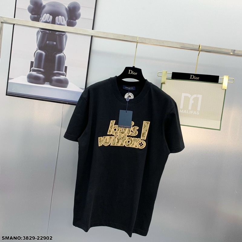 Áo Phông Nam  Vân Hoa Chữ thêu Cực Đẹp