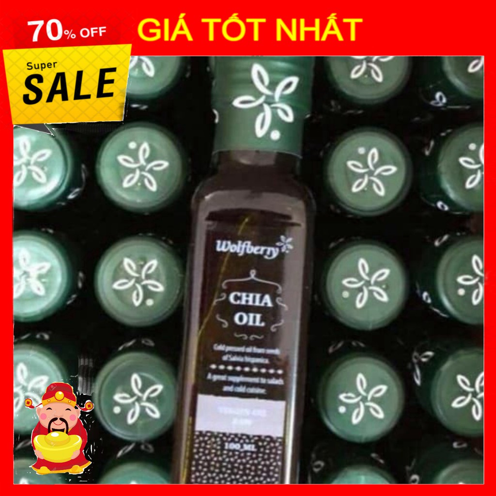 [ GIÁ TỐT NHẤT ]  Dầu hạt Chia Wolfberry (100ml) [ HÀNG CHÍNH HÃNG ]