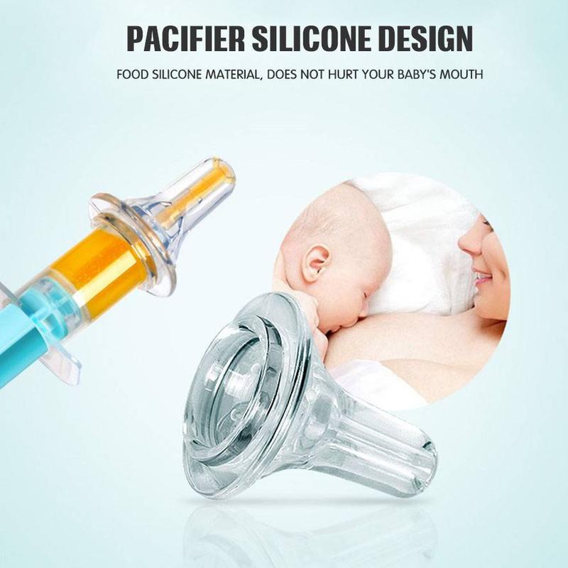 Bộ dụng cụ cho bé ăn uống thuốc bằng silicon mềm mại 3 trong 1