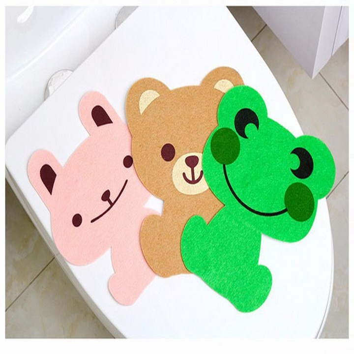 Miếng dán than tre hoạt tính khử mùi hôi làm thơm bồn cầu, nhà vệ sinh, lọc không khí hình thú siêu cute