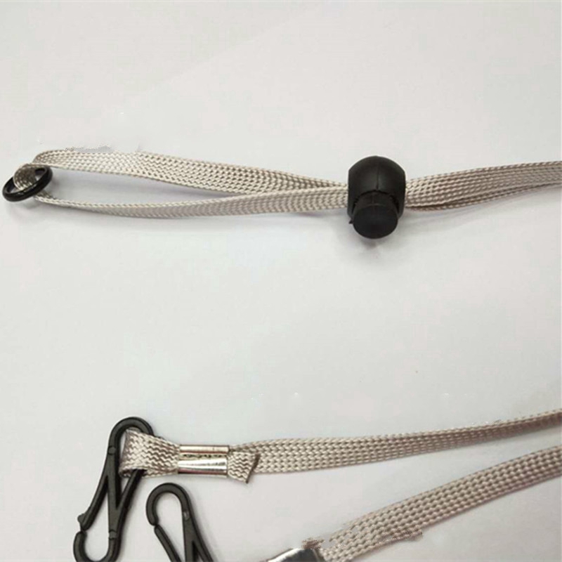 Adjustable strap to attach a ponytail / handy phone hook
