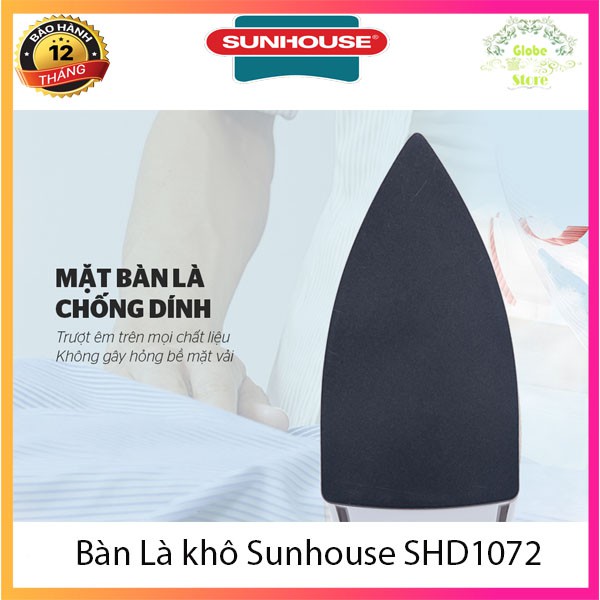 [ Giá Gốc ] Bàn Là, Bàn Ủi Quần Áo Nhanh Gọn, Tiện Lợi Sunhouse SHD1072