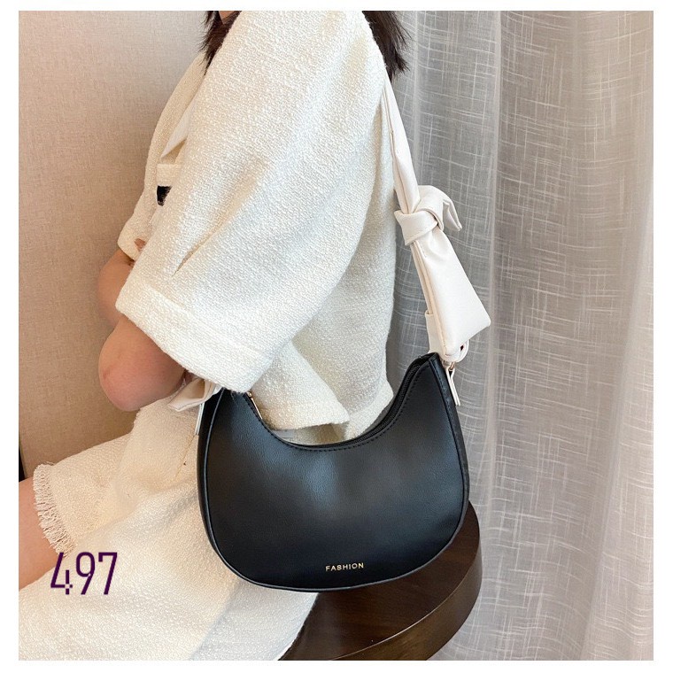 Túi Đeo Chéo Nữ Thời Trang 497 Dây Cột Nơ Dễ Thương Cực Đẹp - Hazo