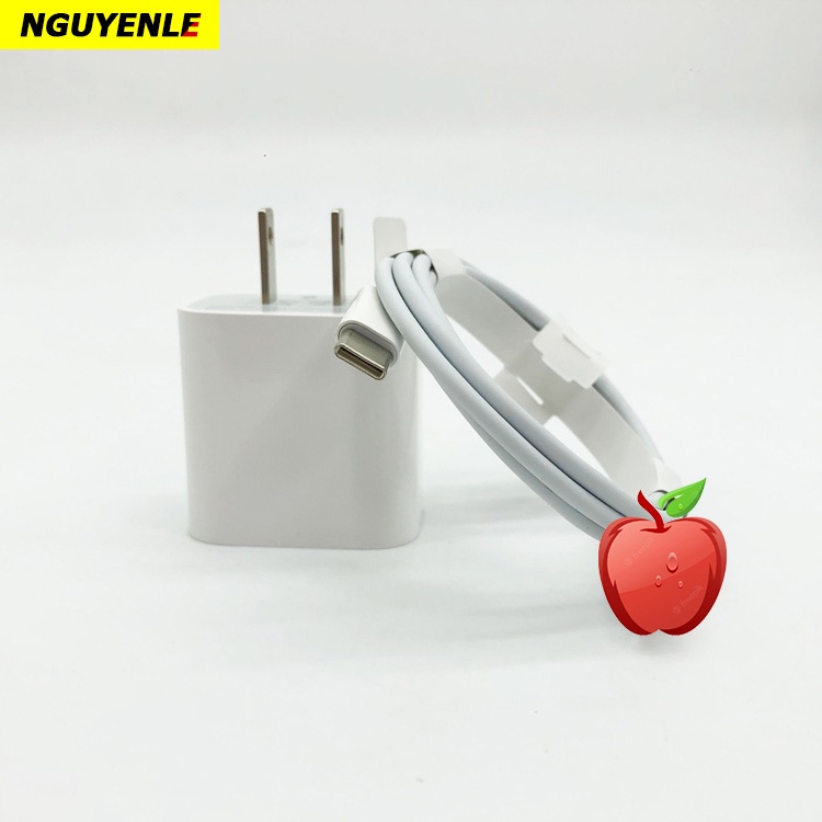 Củ sạc nhanh PD 20W  Cáp Type-C cho điện thoại nhà Táo 12 13 Pro Max
