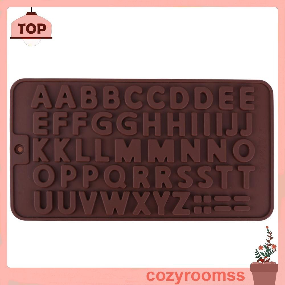 Khuôn đổ chocolate hình 26 chữ cái bằng silicon