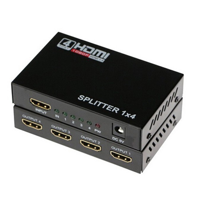 ( Tặng dây hdmi 1,5m )Bộ chia HDMI 1 ra 4 HDMI SPLITTER 1 TO 4 .