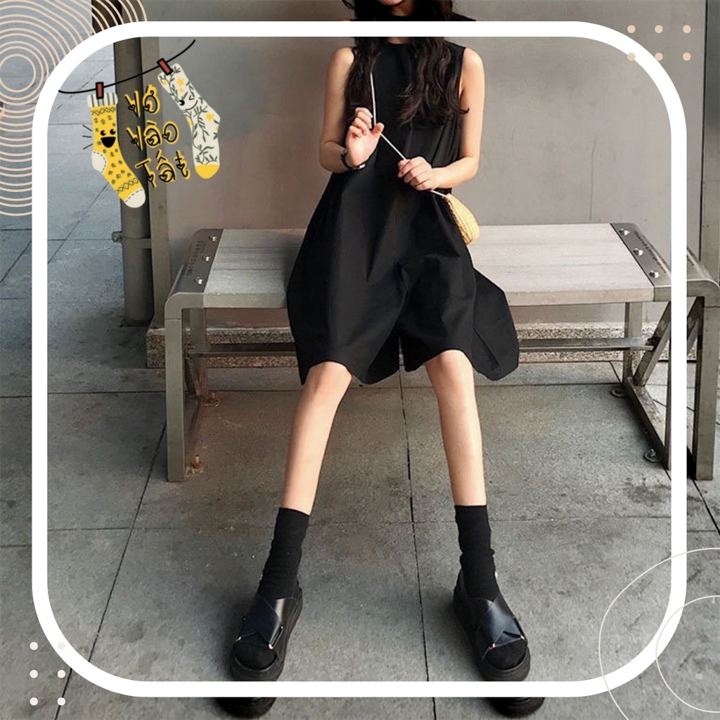 TẤT VỚ CỔ CAO NỮ TRƠN SỌC CHÌM CỔ BO CHUN