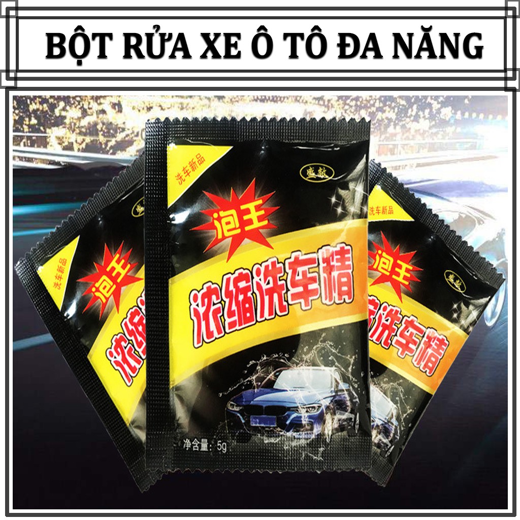 Bột Rửa Xe Ô Tô Đa Năng _ Bột Rửa Xe Ô Tô Car Shampoo Powder – Dạng Bột Gói 5G