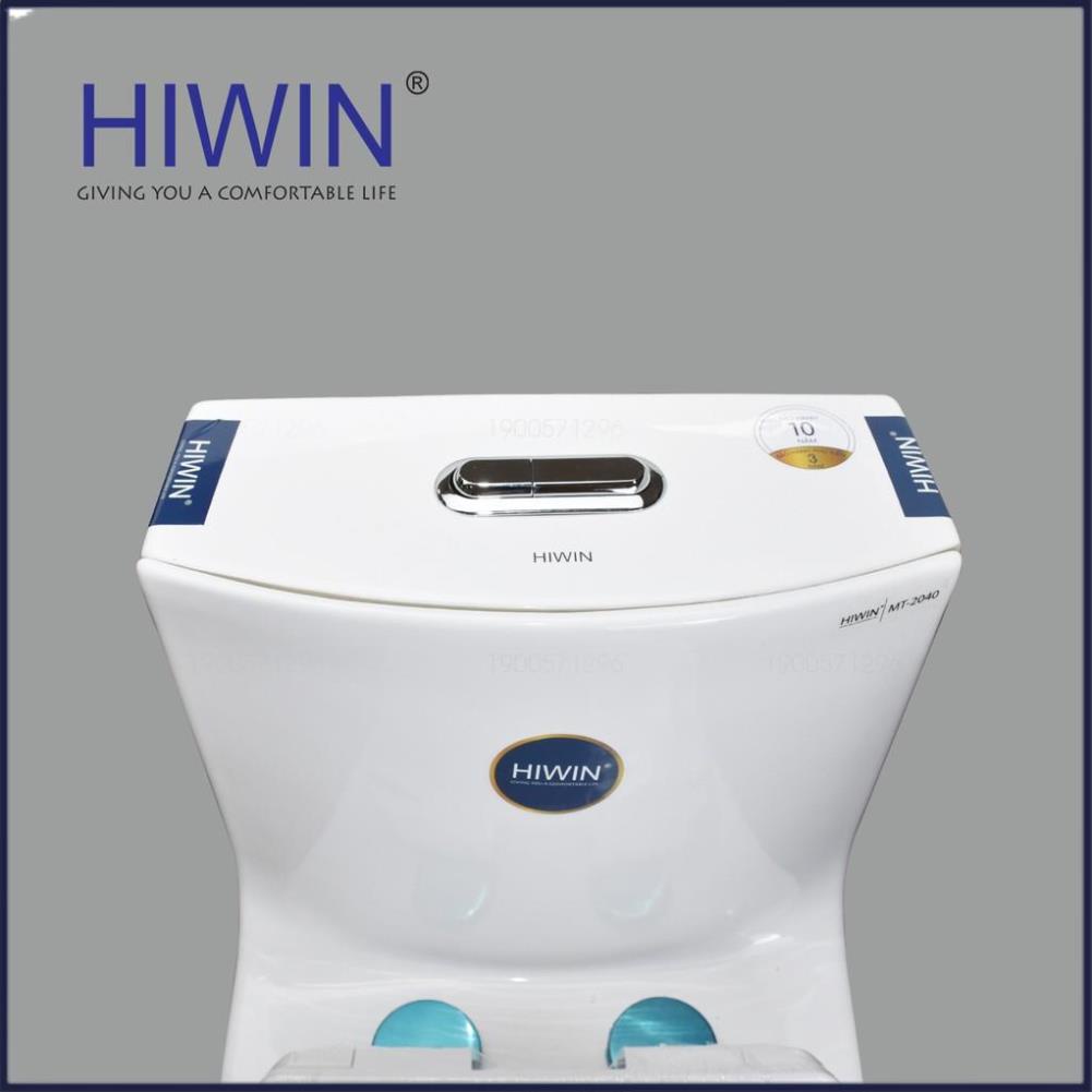 Bồn cầu nguyên khối sứ tráng men chống bám bẩn cao cấp HIWIN MT-2040