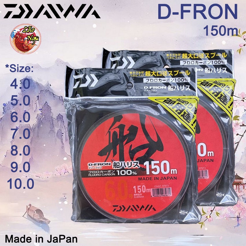 Cước câu cá Daiwa D-Fron 150M Chính hãng công ty Siêu mềm mịn lực tải tốt Hàng cao cấp - Lão Ngư Fishing