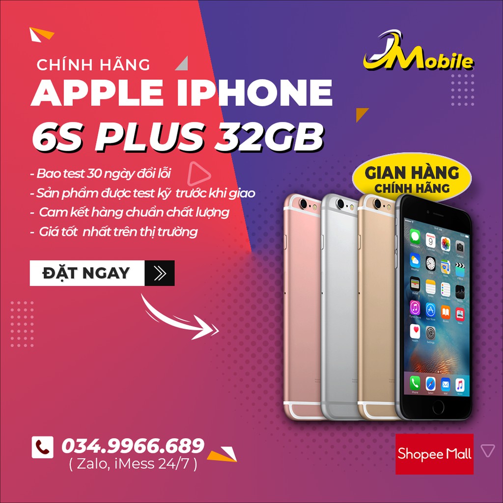 Điện Thoại iPhone 6S Plus Lock 32GB Nguyên Bản Hỗ Trợ Fix Full Lỗi Như Quốc Tế