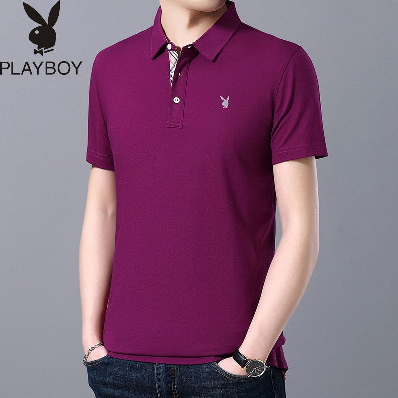 NEW PLAYBOY áo polo Màu Trơn Tay Ngắn Thời Trang Cho Nam | BigBuy360 - bigbuy360.vn