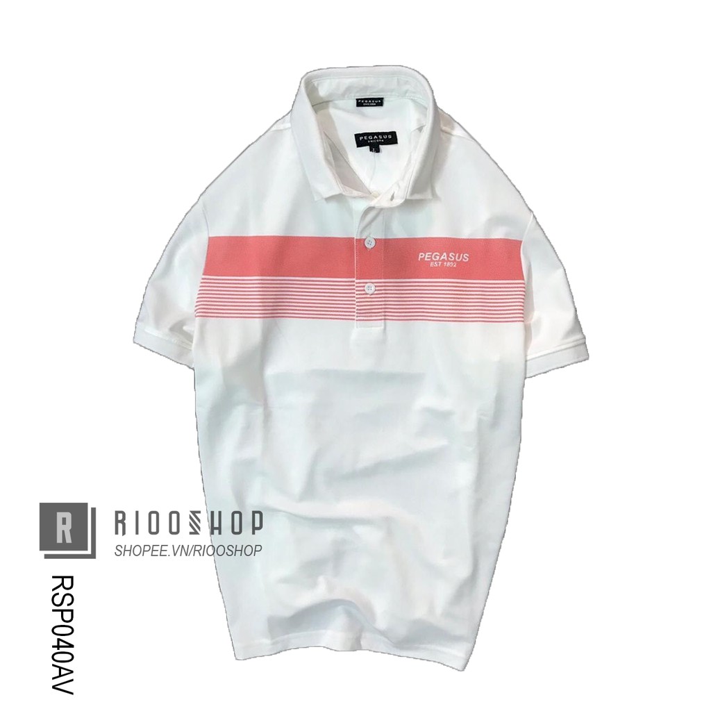 Áo thun nam có cổ cao cấp pega cực đẹp RSP040AV - áo polo nam đẹp Riooshop | BigBuy360 - bigbuy360.vn