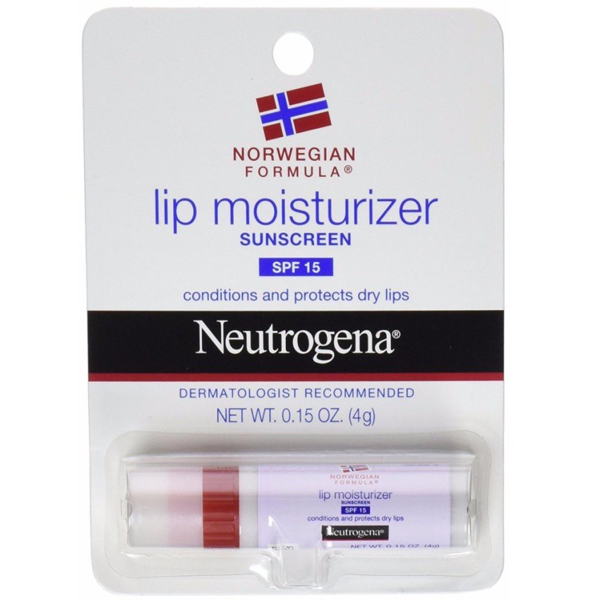 Son dưỡng ẩm môi Neutrogena Norwegian Formula Lip Moisturizer 4g (Mỹ)