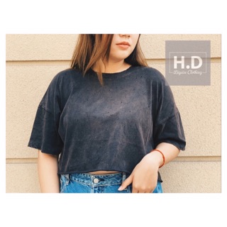 Croptop Chất thun kiểu dáng đơn giản