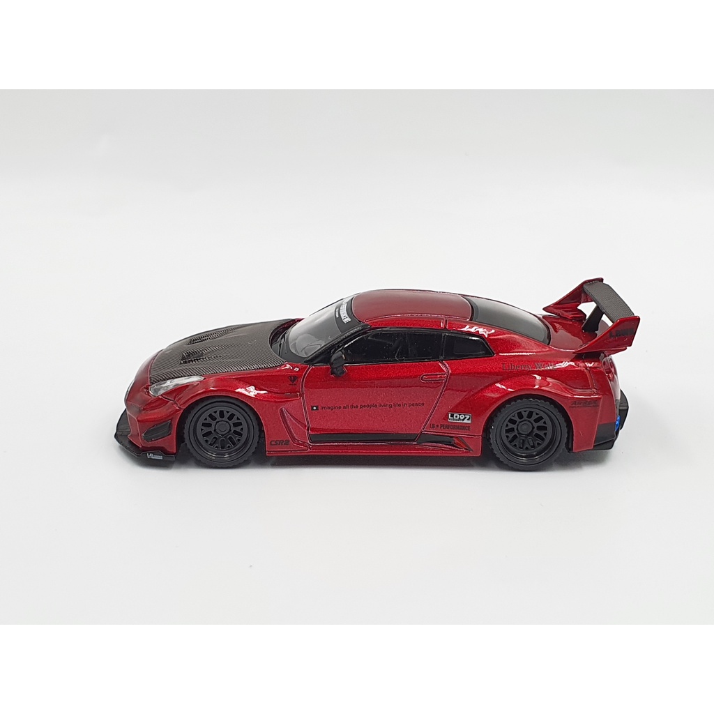 Xe Mô Hình LB-Slihouette WORKS GT NISSAN 35GT-RR Ver.1 Lava Red LHD 1:64 MiniGT (Đỏ Đô)