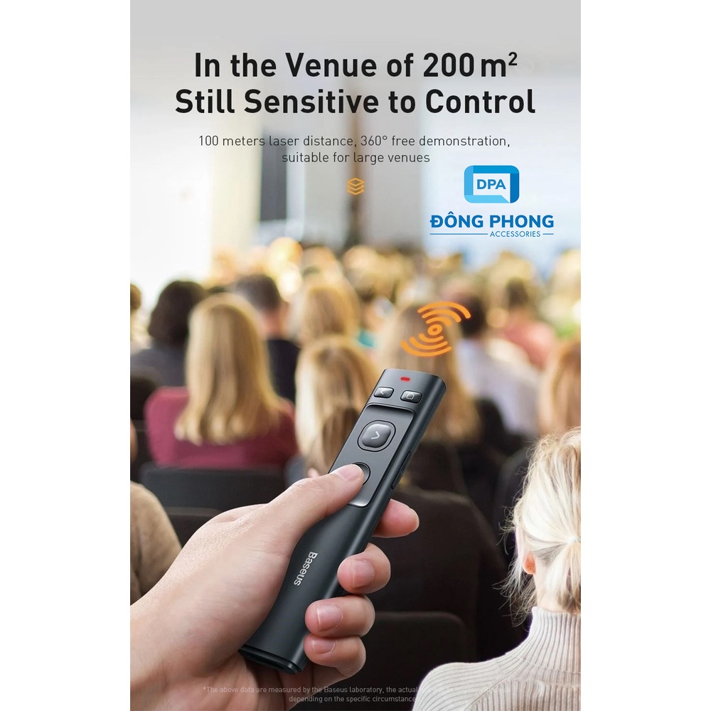 Bút Hỗ Trợ Trình Chiếu Laser Baseus Orange Dot PPT Chính Hãng