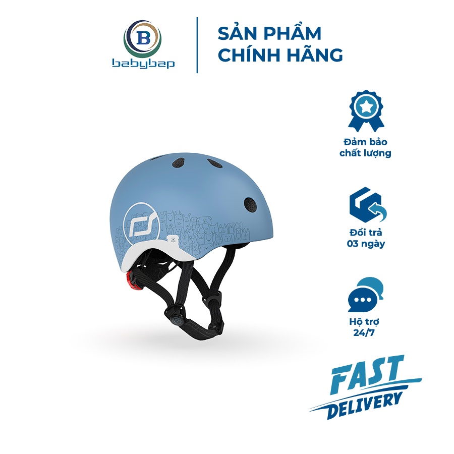 Mũ Đội Đầu Phản Quang Cho Bé Scoot and Ride Size XXS