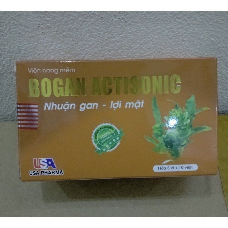 Bogan Actisonic Giải độc gan, bảo vệ tế bào gan, tăng cường chức năng gan Hộp 50 viên