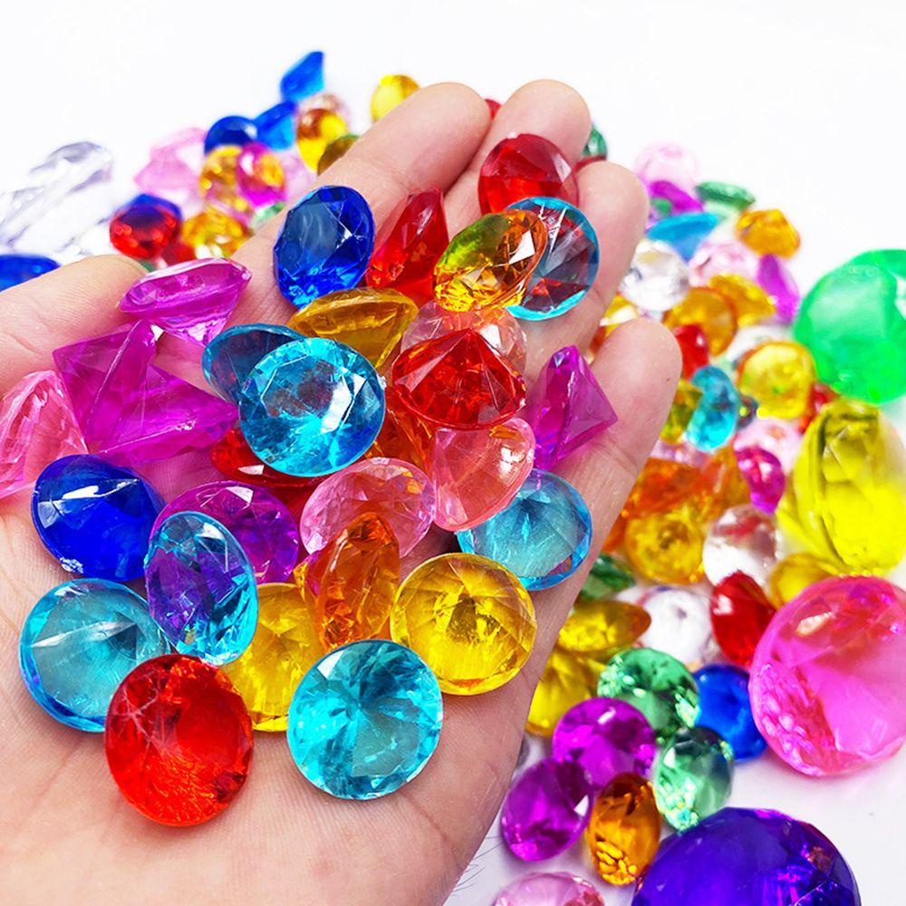 Set 100 Hạt Nhựa Nhân Tạo Trang Trí Tiệc Cưới|Khay Nhựa Acrylic Đựng Đồ Tiện Dụng