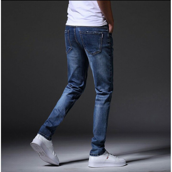 quần jeans nam ống suông cào nhẹ co giãn | BigBuy360 - bigbuy360.vn
